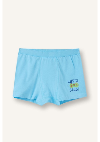 Defacto Kaykay Baskılı Penye 3lü Boxer Erkek Çocuk H1661a826smwt34 Beyaz-wt34