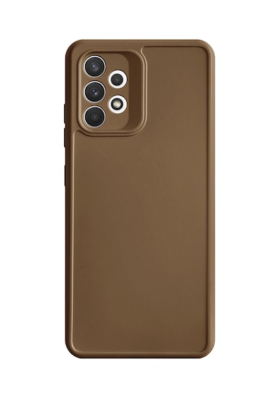 Samsung Galaxy A13 Uyumlu Kamera Korumalı Darbeye Dayanıklı Renk Atmayan Keep Silikon Kılıf Kahverengi