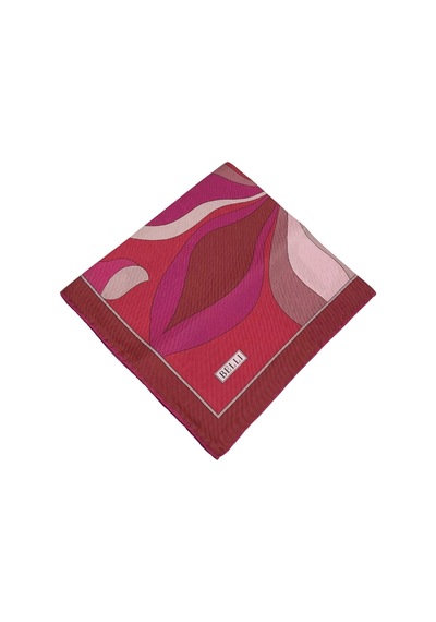 Belli Twill İpek Eşarp - 4108-88 Kırmızı Kırmızı