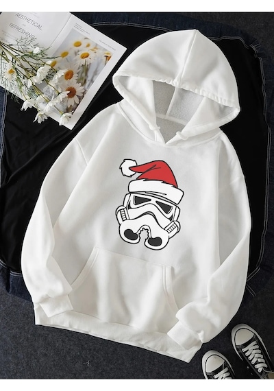 Star Wars Stormtrooper Yeni Yıl Kapşonlu Sweatshirt 001