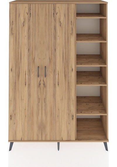 Hyperion Dolap 7 Raflı 2 Kapaklı Tek Askılı 132x44x195 Çam-çam/çam Atlas Çam/atlas Çam Hyperion Dolap 7 Raflı 2 Kapaklı Tek Askılı 132x44x195 Çam-çam/çam Atlas Çam/atlas Çam