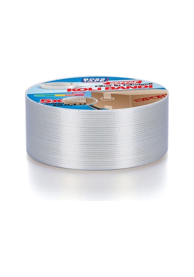 Boss Tape İp Takviyeli Çok Güçlü Koli Bandı En:45mm Boy:25mt 10