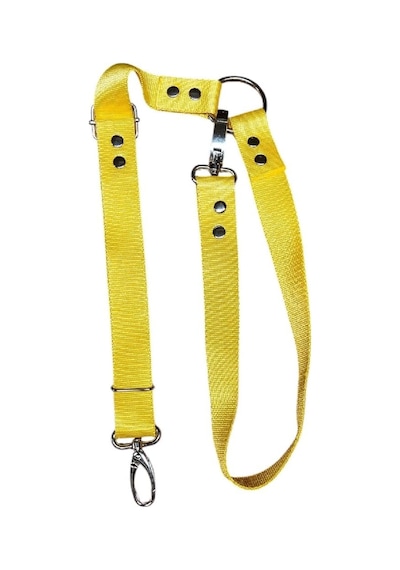 Araç İçi Köpek Emniyet Tasması, Ayarlanabilir Metal Kancalı Sarı