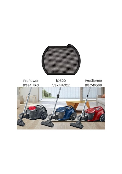 Bosch Gs41 Seri6, Siemens İq500 İle Uyumlu Toz Torbasız Süpürge Filtresi Tek Renk