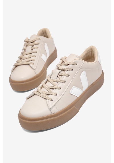 Tonny Black Kauçuk Taban Rahat Bağcıklı Sneaker Kadın Bej Beyaz Sneaker Tbklc030 Beyaz - Bej