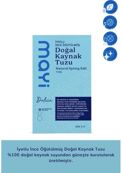Mayi Tuz İnce Öğütülmüş Tuz Paketi 2 x 600 G