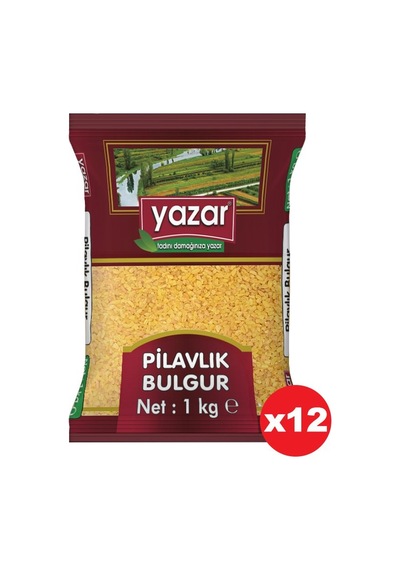 Yazar Pilavlık Bulgur 12 x 1 KG