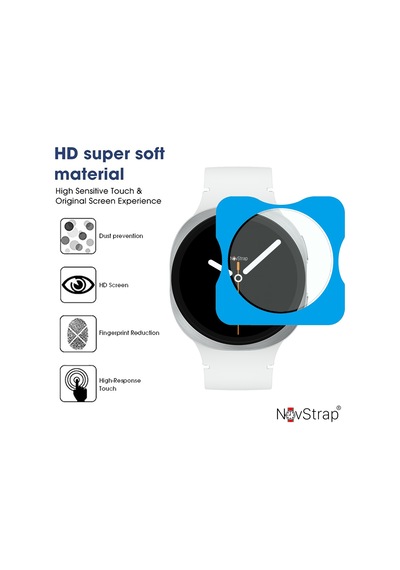 Novstrap Samsung Galaxy Watch 8 40mm İle Uyumlu Ekran Koruyucu 9h Temperli Cam Kolay Uygulama Aparat