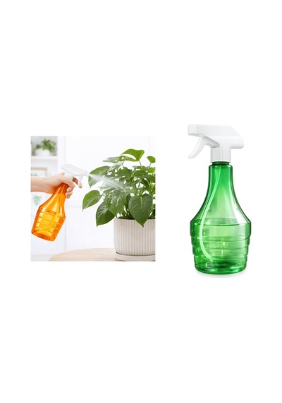 Çok Amaçlı Fısfıs Çiçek Sulama Şeffaf Su Sprey Şişesi 500 Ml