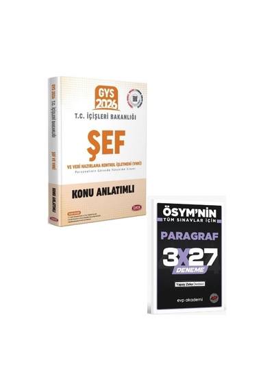 Data 2026 Gys İçişleri Bakanlığı Şef Ve Vhki Konu Anlatımlı+evp Akademi Paragraf