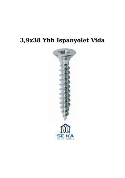 3,9x38 Yhb Ispanyolet Vida 200 Adet 3.9 x 19 MM