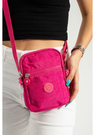 Nemo Bags Fuşya Unisex Telefonluk, Cüzdan, Kartlık, Çapraz Askılı Omuz Çantası, 18x13cm Fuşya