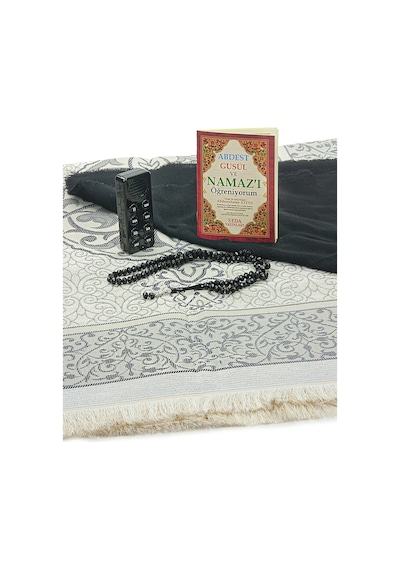 Kızımın Sesli Namaz Öğretici Seccade Seti Siyah