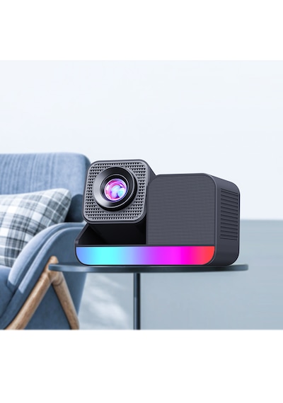 3 Ü 1 Arada Ev Sineması & Karaoke Rgb Projeksiyon 2 Mikrofon + Bluetooth Hoparlör Entegre