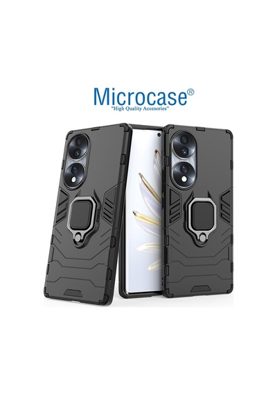 Microcase Honor 70 Batman Serisi Yüzük Standlı Armor Kılıf-Al3349