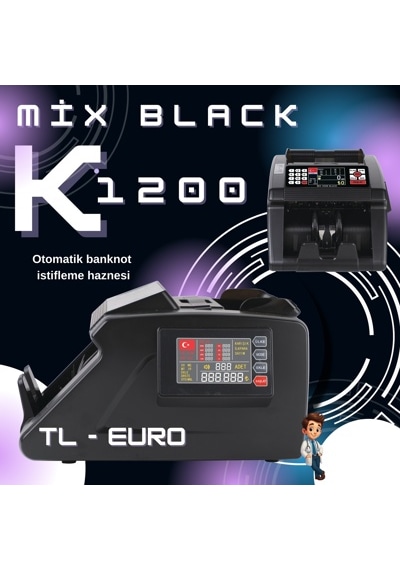 Mix 1200 K Tl / Euro 2 Ülke Para Sayma Makinesi