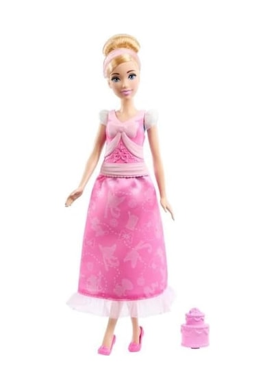 Prensesi Cinderella 2'si 1 Arada Hikayeler Bebek Prensesi 2'si 1 Arada Hikayeler Cinderella Bebek, Takılıp Çıkarılabilen 2 Büstiyer, 2 Etek Ve 9 Aksesuar Jcr95