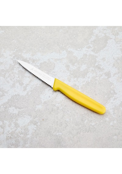 Aryıldız Solo Tırtıklı Sebze Bıçağı Sarı 10 Cm Renkli