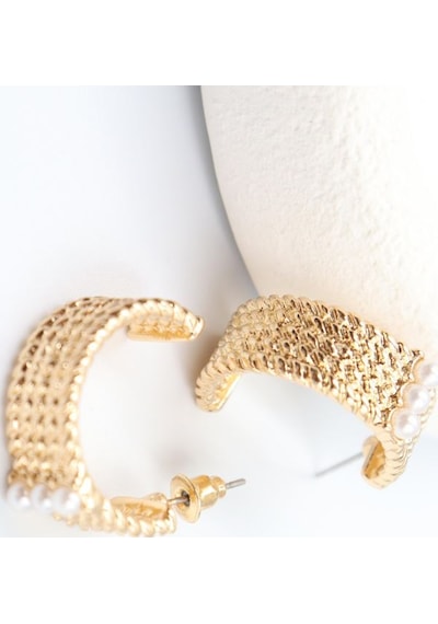 Gold Çelik Küpe 2 Cm Çok Renkli 90462610