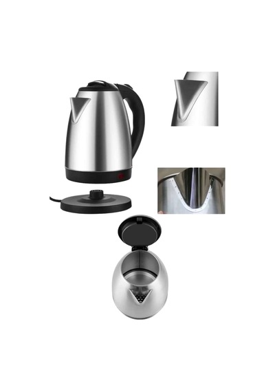 Mey İthalat Elektrikli Paslanmaz Çelik Su Isıtcı Çelik Kettle 1.8 Lt. Uzun Ömürlü Çok Renkli 43422038
