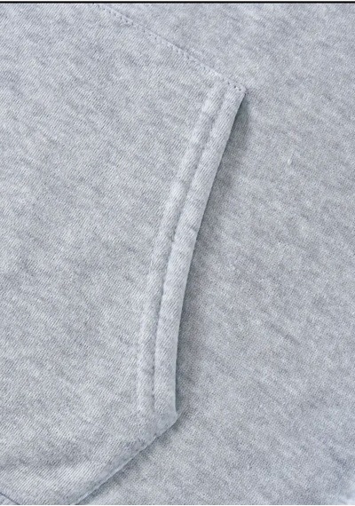 Blackjack Giyim Losangeles Baskılı Kapüşonlu Sweatshirt Gri
