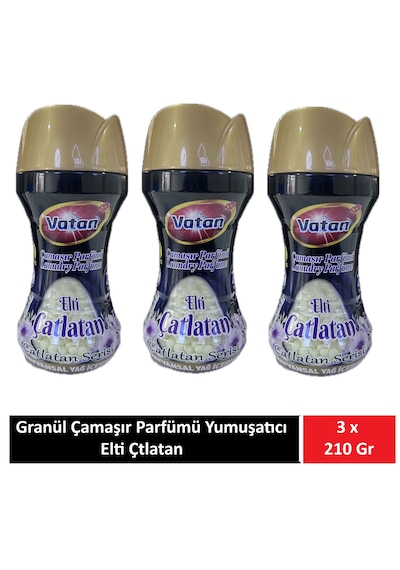 Vatan Granül Çamaşır Parfümü Ve Yumuşatıcı Elti Çatlatan 210 Gr X 3 Adet 3'lü Set