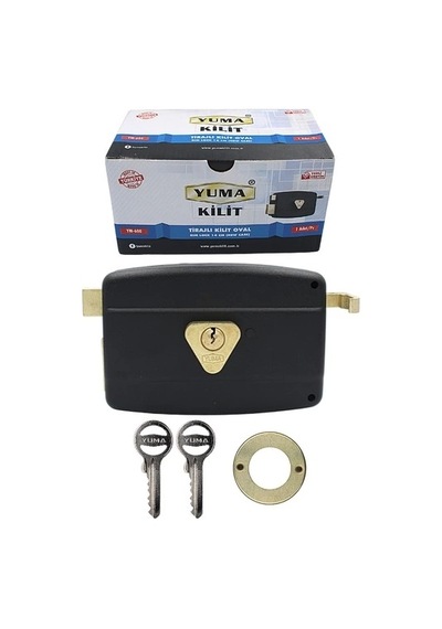 Yuma Ym-600 Kilit Yuma Tirajlı Kilit Oval Karşılıksız Siyah