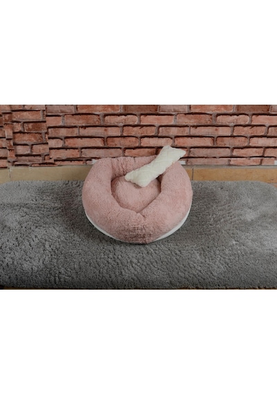 Cookie Pet Sherpa Polar Yıkanabilir Yuvarlak Köpek Kedi Yatağı 60 CM