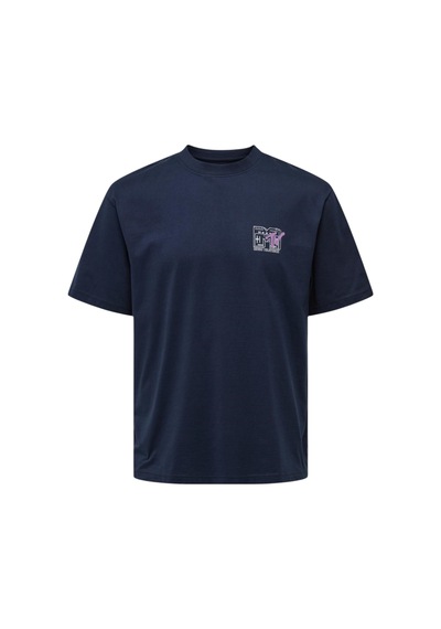 Only Erkek O Yaka T-shirt 22029523 Lacivert