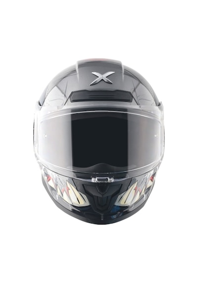 Axor Saber Savage - Athena Grey Grey Ece 22.06 Kapalı Kask Gri - Titanyum