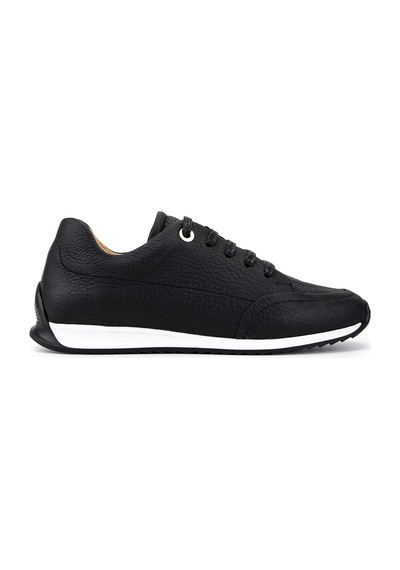 Tamer Tanca Kadın Hakiki Deri Siyah Floter Sneakers & Spor Ayakkabı 937 9860 Bn Ayk Y26 Sıyah Fltr