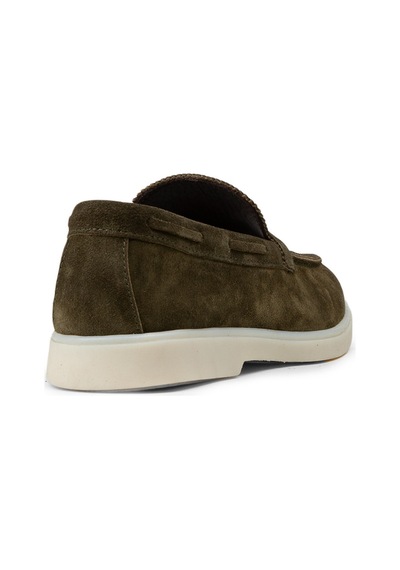 Deery Erkek Hakiki Süet Yeşil Loafer Ayakkabı - 02032myslc01 Yeşil