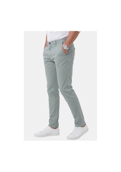 Deepsea Erkek Açık Yeşil Slim Fit Pamuklu Likralı Chino Spor Pantolon 2601745