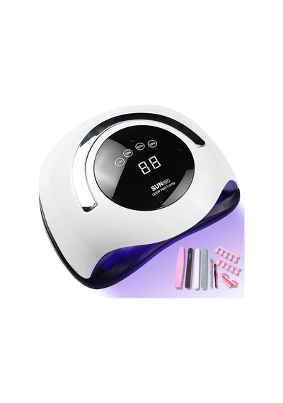 Liriqi 120w Tırnak Kurutucu, Tırnaklar İçin Uv Led Lamba, 4 Zamanlayıcılı Profesyonel Tırnak Lambası, Jel Tırna