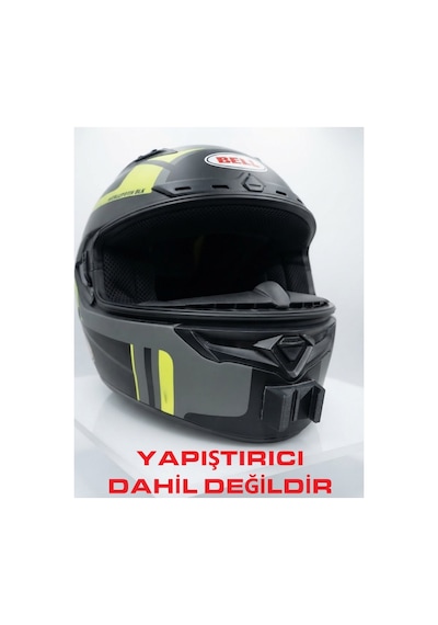 Bell Qalifier Dlx Uyumlu Aksiyon Kamera Aparatı - Kask Çene Bağlantı Aparatı Siyah
