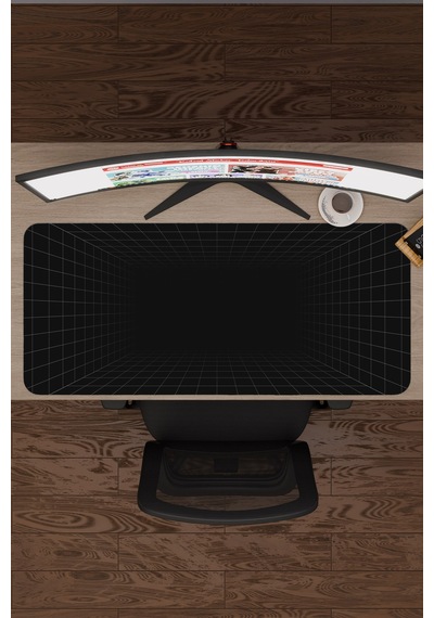 Vaporwave Grid Kaymaz Dikişli Kauçuk Oyuncu Mousepad V1 - 90x40 Xxl Gaming Mouse Pad Fare Altlığı