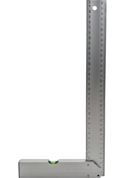 Fixonic B.h.d Bhd00197 350mm/35cm Alüminyum L Marangoz Gönye/su Terazili