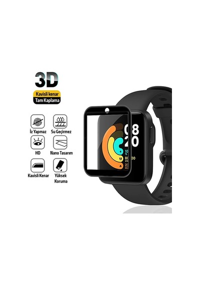 Xiaomi Mi Watch Lite 3d Full Kavisli Pmma Cam Ekran Koruyucu- 5775 Mh-hs3868-4365