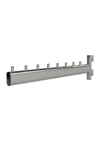 10 Adet Konik Baston - Konik Dikmeye Geçme Baston, Askı Aparatı Krom