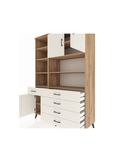 Hyperion Dolap 9 Raflı 5 Çekmeceli 3 Kapaklı 132x44x195 Çam-aytaşı/aytaşı Aytası/aytası Hyperion Dolap 9 Raflı 5 Çekmeceli 3 Kapaklı 132x44x195 Çam-aytaşı/aytaşı Aytası/aytası