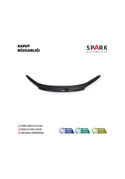 Honda Cr-v 2013-2018 Yıl Aralığı Uyumlu Kaput Rüzgarlık 4mm Siyah