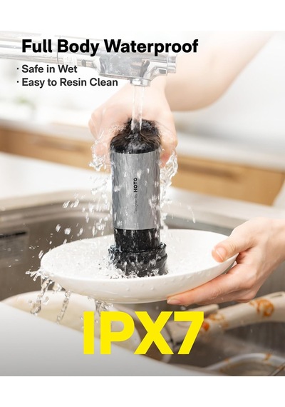 Grip Akülü Elektrikli Spin Scrubber, Ipx7 Su Geçirmez, Hafif 0,3 Kg Ve 6 Fırça Başlığı, Banyo, Mutfak, Fayans,