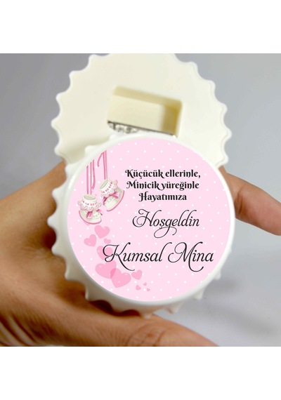 Baskiistiyorumm Hoşgeldin Bebek Açacak Magnet Açacaklı Kapak Şeklinde Magnet (387488134)