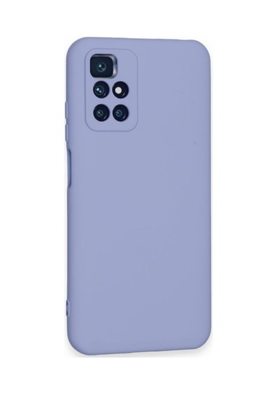 Xiaomi Redmi 10 2022 Kılıf Içi Kadife Renkli Silikon Telefon Kılıfı Col178902-lila