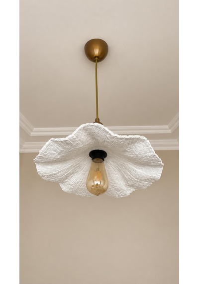 Lioraa Lighting Aria 45 Cm Sarkıt Avize Kırık Beyaz