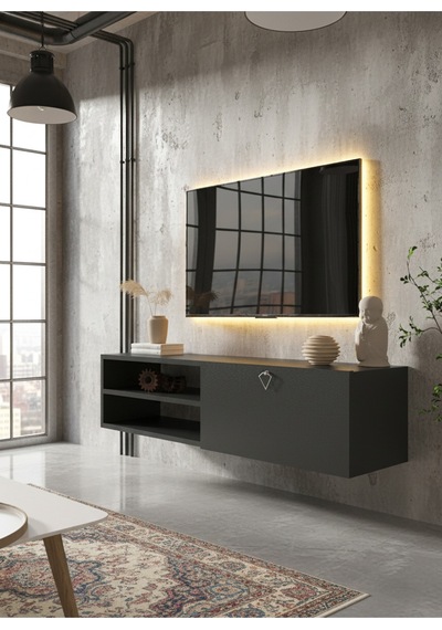 Resital Tv Ünitesi S1246-4 Antrasit Antrasit