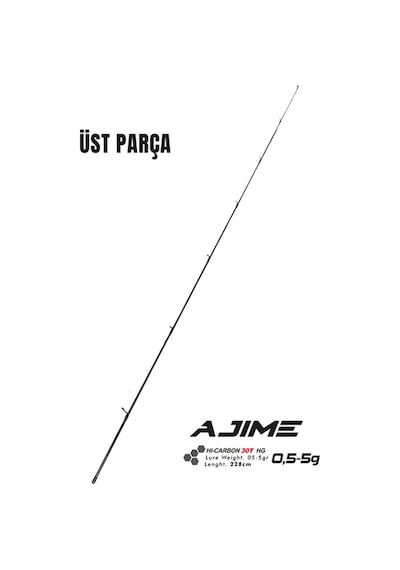Fujin Ajime 228cm 05-5gr Lrf Kamışı 1 Üst Parça Std
