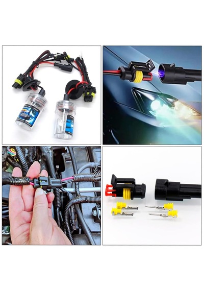 Su Geçirmez Oto Elektrik Soketi 1,2,3,4 Pın 352 Parça Hıd Jst Konnektör Seti