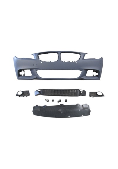Bmw 5 Serı F10 10/13 Ön Tampon Astarlı Sis D.li Kapak/ızgralı/plaka Plas./far.yık.lı/sen.d Mtech