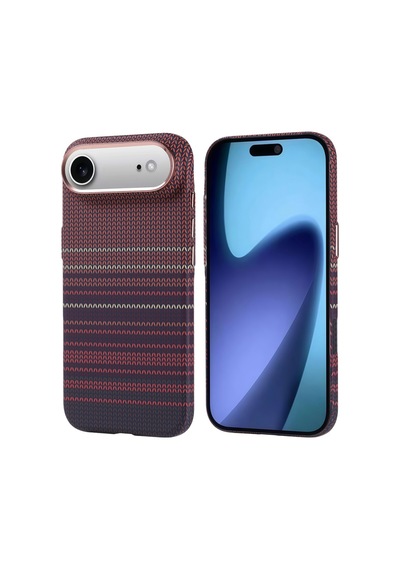 Apple iPhone Uyumlu 17 Air Kılıf Ultra İnce Karbon Tasarımlı Ve Magsafeli Cabix Premium Kapak Kırmızı